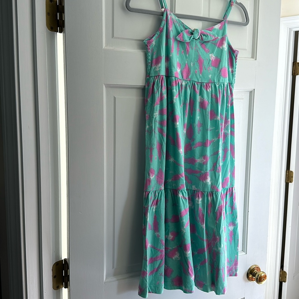 NWOT girls Crewcuts jersey maxi dress. Tie-dye print